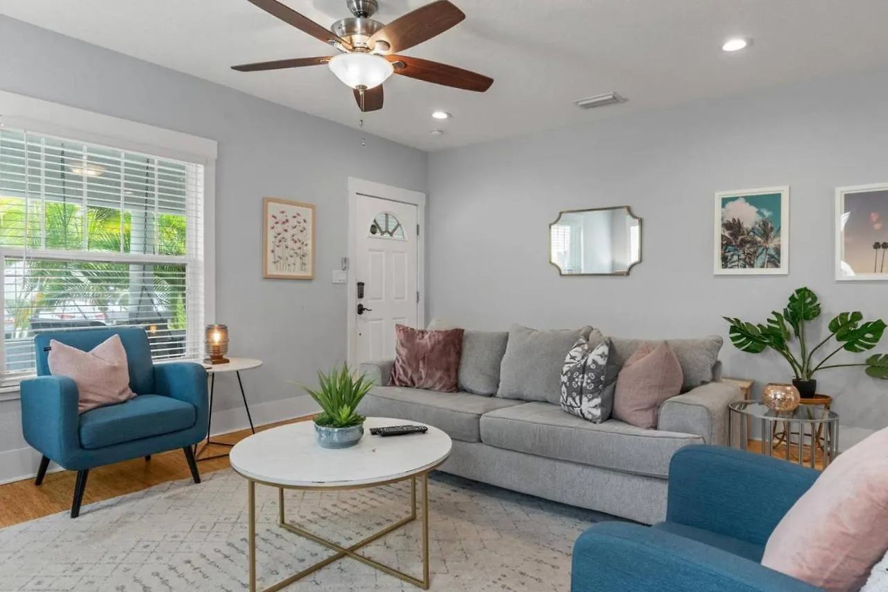 度假居 Beautiful Bay To Bay Sanctuary Charming South Tampa Craftsman Home Near Bayshore 美国
